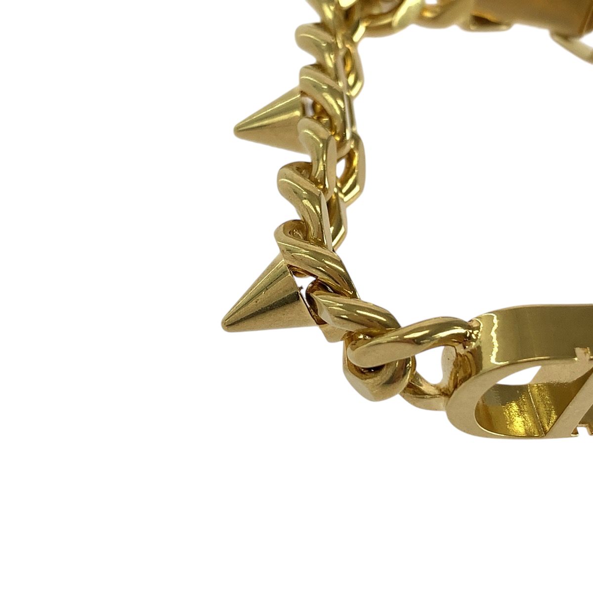Dior 30 Montaigne CD Logo Gold Plated Bracelet Length 17 cm — view 6