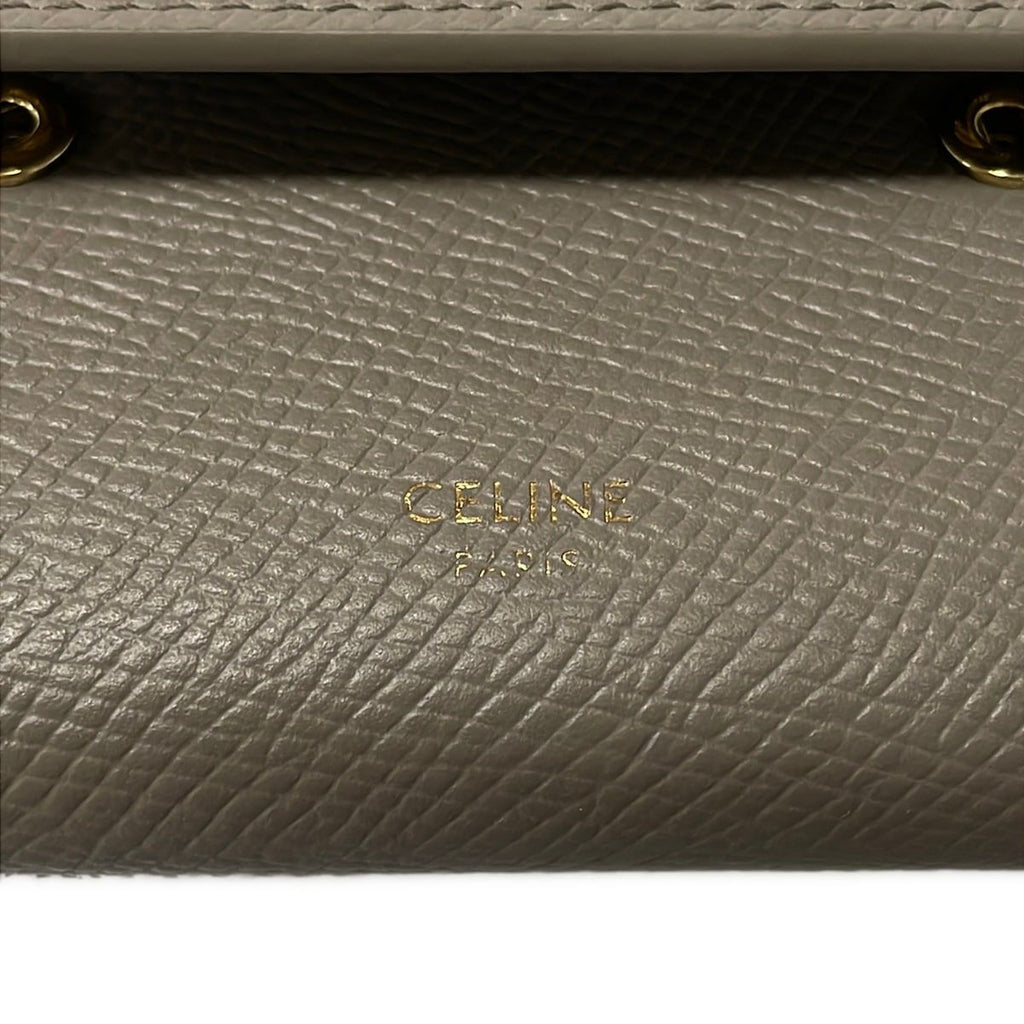 Celine Trifold Wallet Small Pebble — view 5