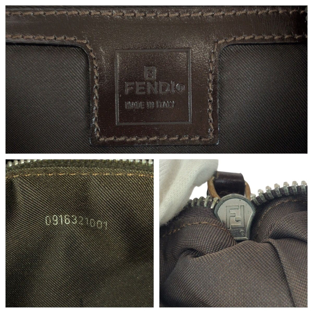 Fendi Vintage Zucca Mamma Bucket Moon Canvas Shoulder — view 5