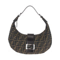 Fendi Vintage Zucca Mamma Bucket Moon Canvas Shoulder