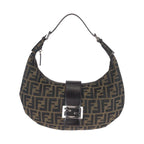 Fendi Vintage Zucca Mamma Bucket Moon Canvas Shoulder