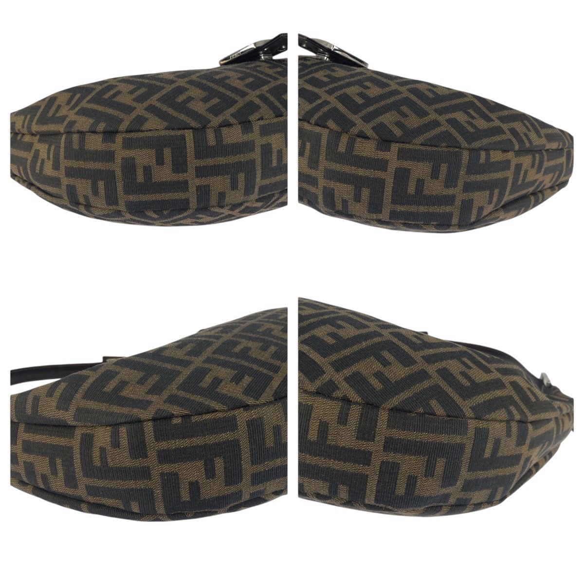 Fendi Vintage Zucca Mamma Bucket Moon Canvas Shoulder — view 3