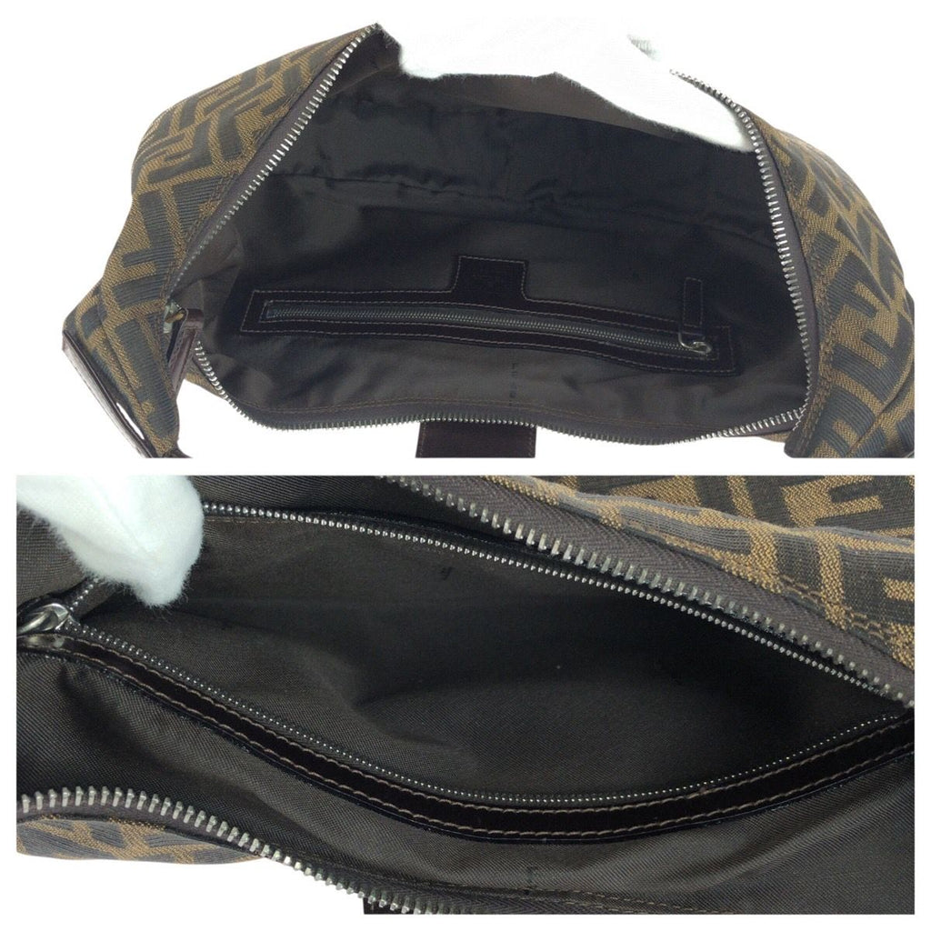 Fendi Vintage Zucca Mamma Bucket Moon Canvas Shoulder — view 8