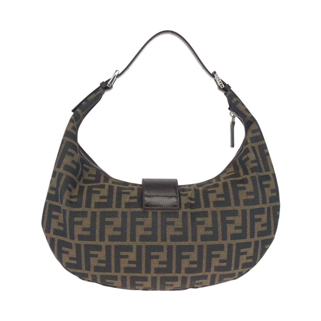 Fendi Vintage Zucca Mamma Bucket Moon Canvas Shoulder — view 2