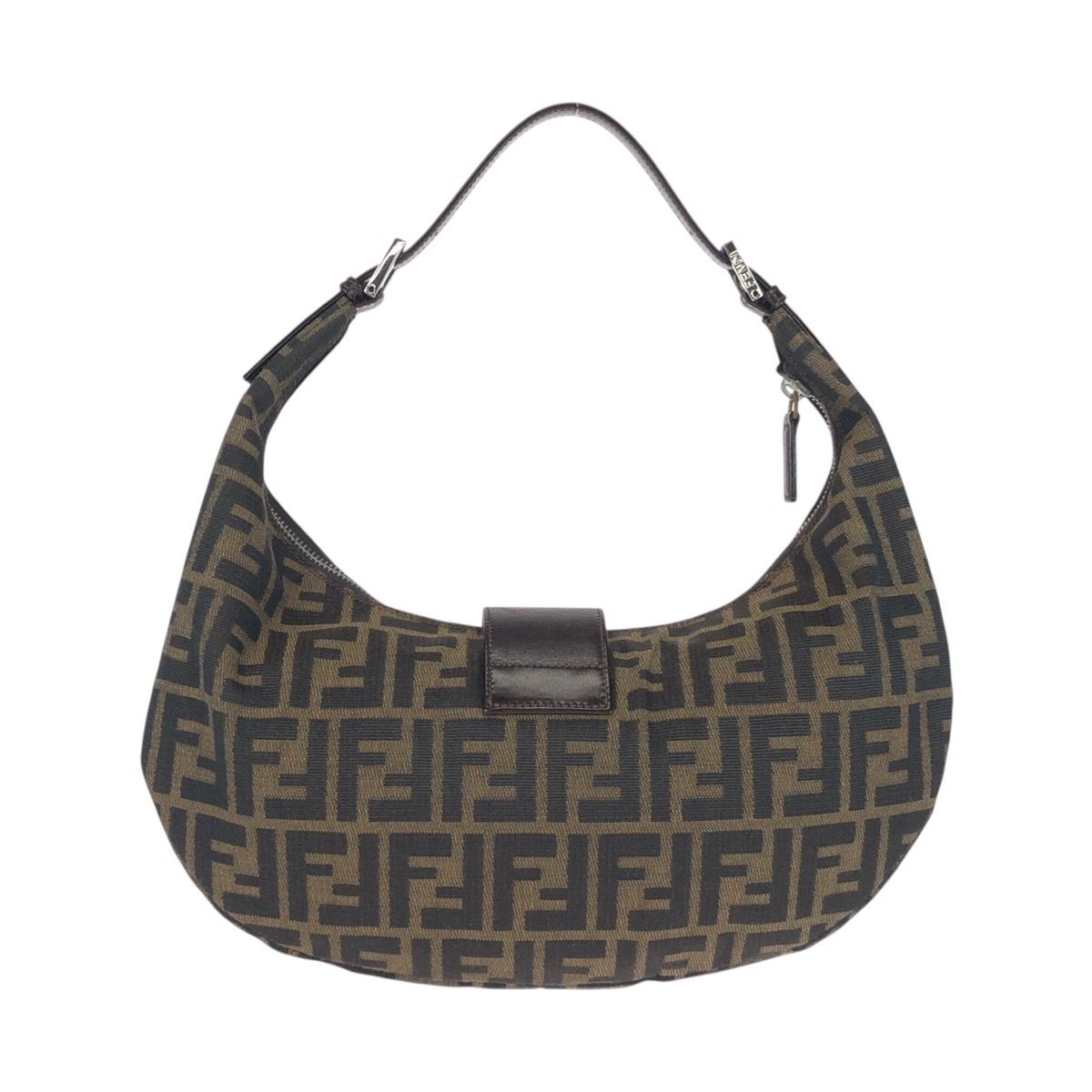 Fendi Vintage Zucca Mamma Bucket Moon Canvas Shoulder — view 2