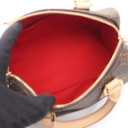 Louis Vuitton Handbag Speedy Bandouliere 20 Monogram Fuchsia Canvas Leather — view 3