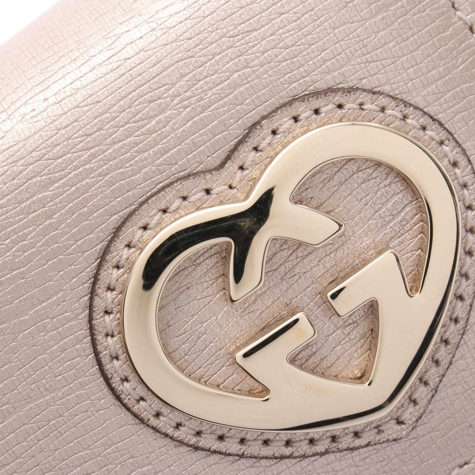 Gucci Bifold Wallet Brea Rose Gold Leather — view 6