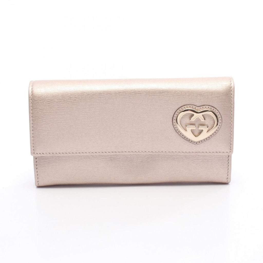 Gucci Bifold Wallet Brea Rose Gold Leather