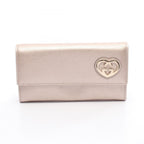 Gucci Bifold Wallet Brea Rose Gold Leather