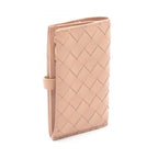 Bottega Veneta Bifold Wallet Intrecciato Beige Leather — view 2