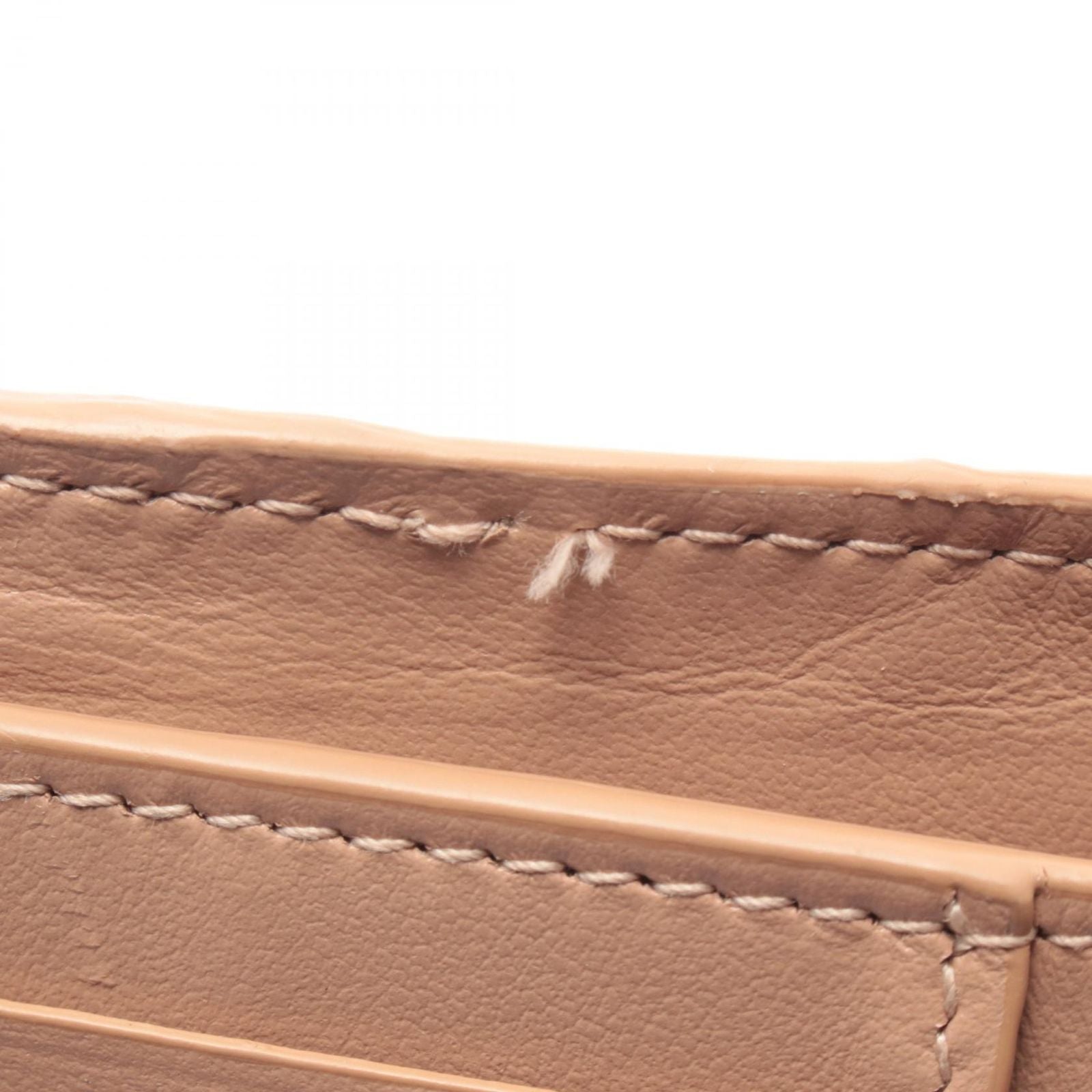 Bottega Veneta Bifold Wallet Intrecciato Beige Leather — view 5