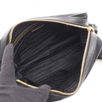 Prada Shoulder Bag Black Nylon Saffiano Leather — view 3
