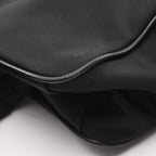 Prada Shoulder Bag Black Nylon Saffiano Leather — view 7