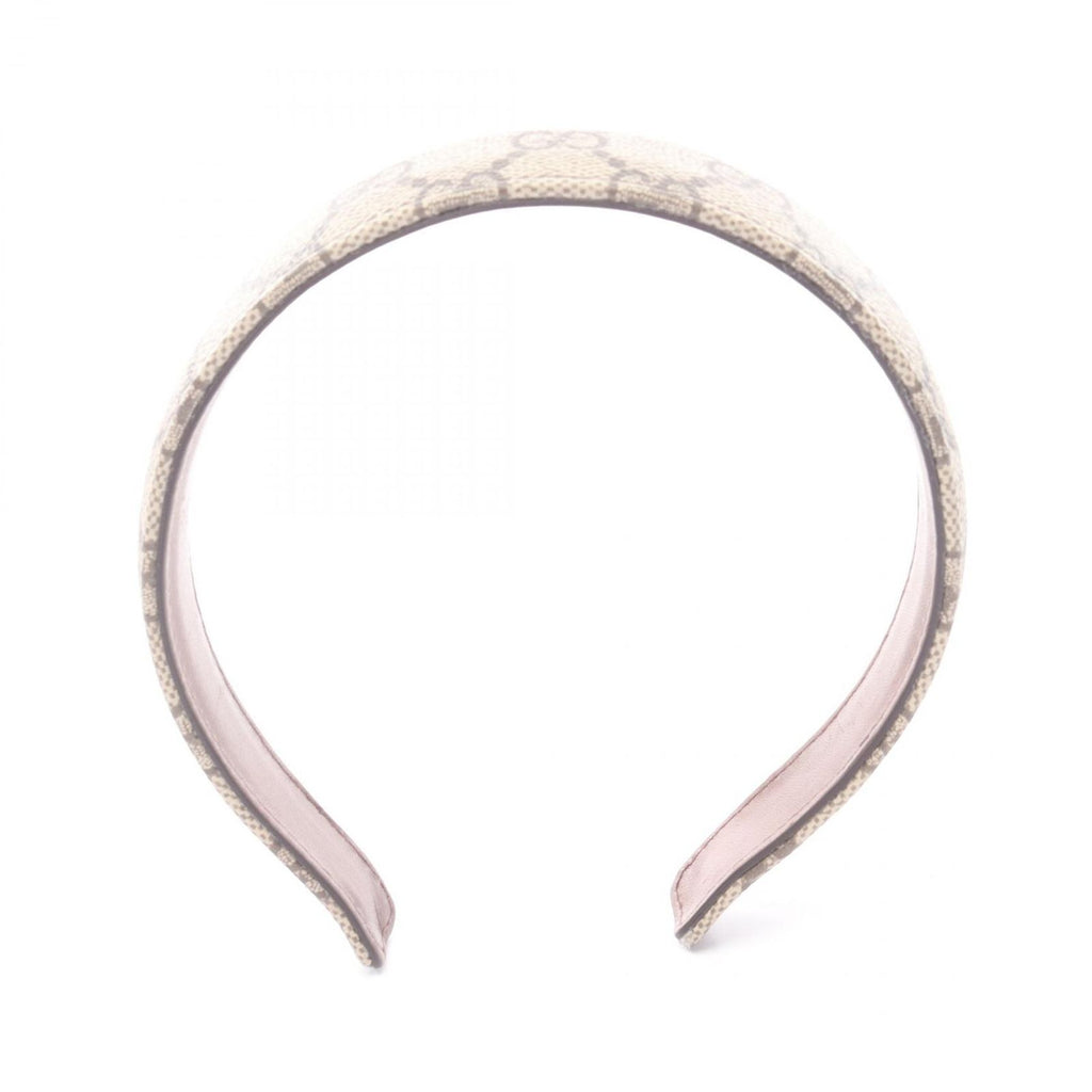 Gucci Headband GG Fabric Beige Leather — view 2