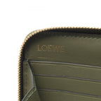 Loewe Round Wallet Repeat Anagram Khaki Green Leather — view 4