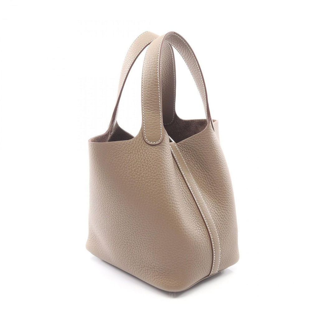 Hermes Handbag Picotin Lock PM Etoupe Leather — view 2