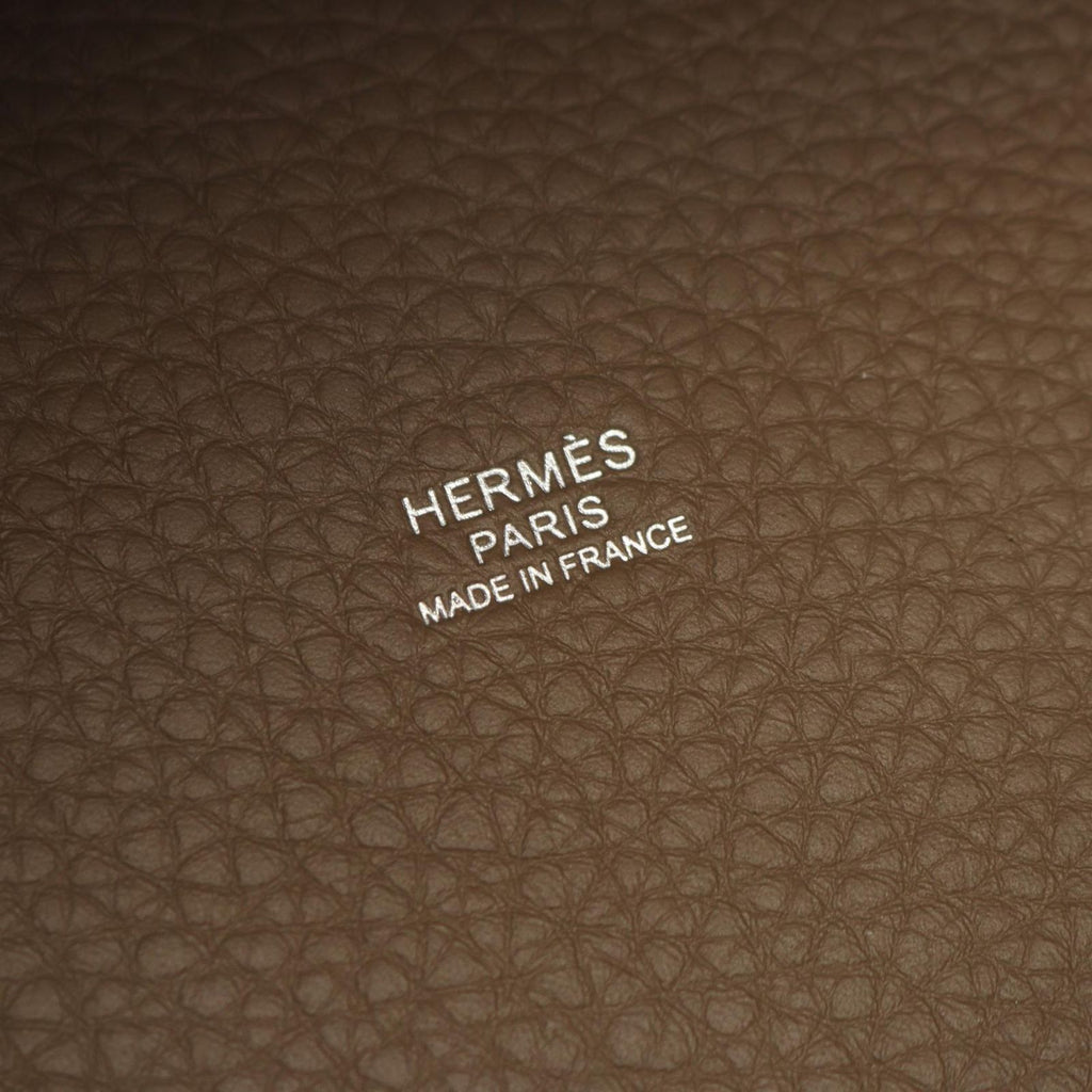 Hermes Handbag Picotin Lock PM Etoupe Leather — view 4