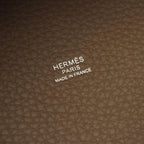 Hermes Handbag Picotin Lock PM Etoupe Leather — view 4