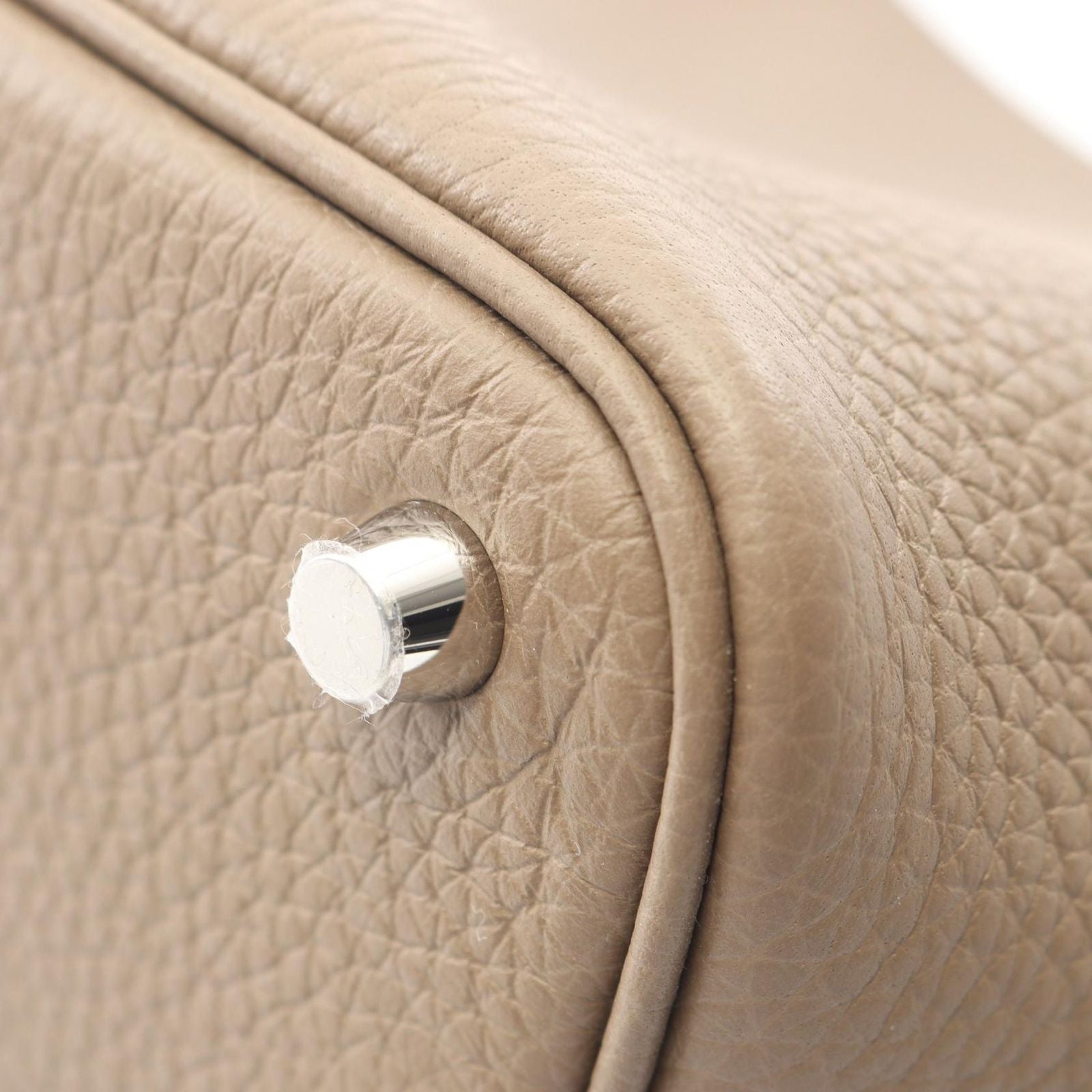 Hermes Handbag Picotin Lock PM Etoupe Leather — view 6