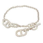 Hermes Bracelet Chaine D'ancre 16 cm 925 Sterling Silver Parade