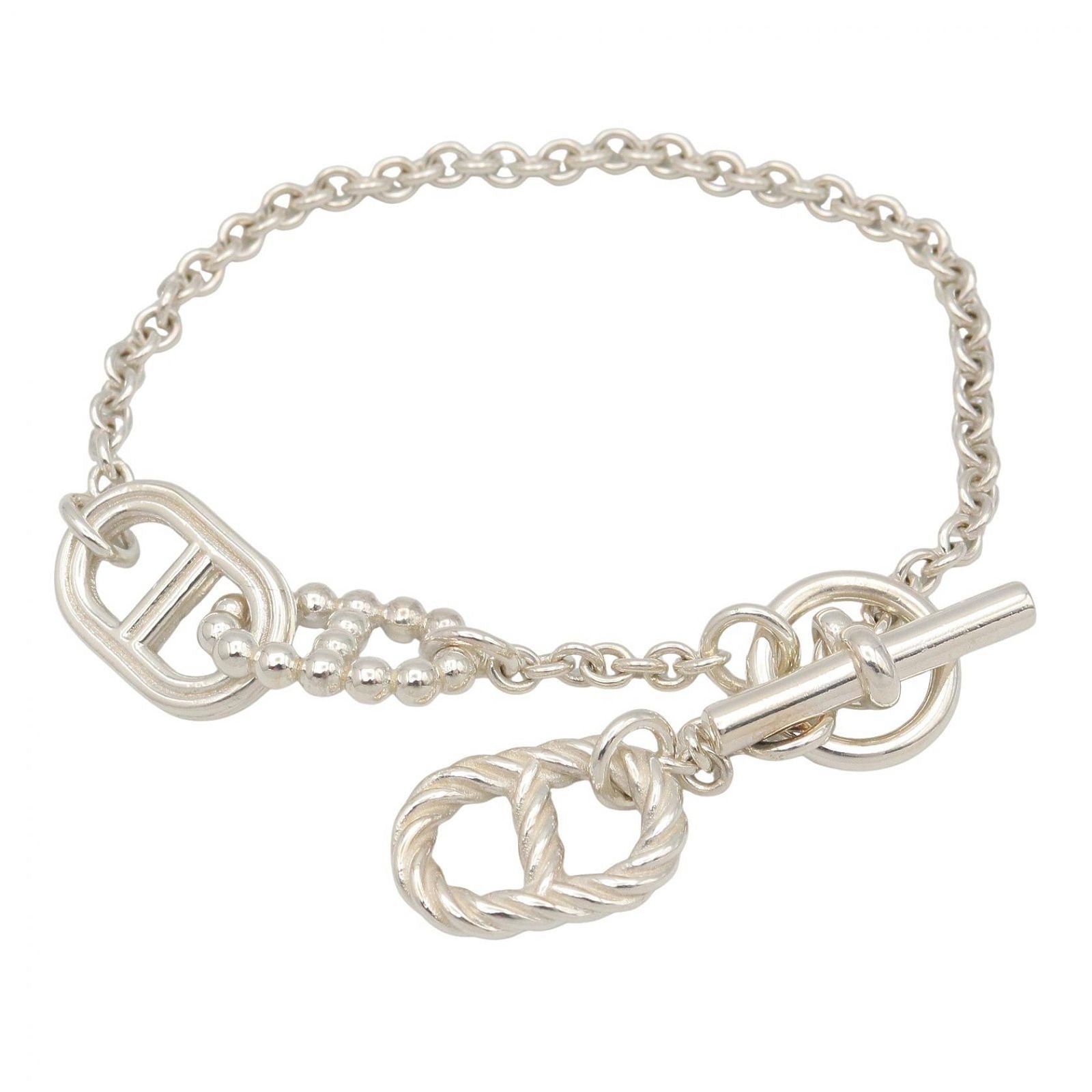 Hermes Bracelet Chaine D'ancre 16 cm 925 Sterling Silver Parade