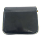 Celine Vintage Navy White Gold Leather Shoulder Bag Pochette — view 2