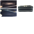 Celine Vintage Navy White Gold Leather Shoulder Bag Pochette — view 9