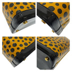 Louis Vuitton Monogram Vernis Lockit Yayoi Kusama Gold Patent Leather Handbag — view 3