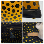 Louis Vuitton Monogram Vernis Lockit Yayoi Kusama Gold Patent Leather Handbag — view 4