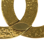 Chanel Vintage Big CC Logo Gold Plated Brooch 94 — view 3