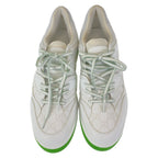 Gucci Basket 12 White Green GG Canvas Leather Sneakers Low Cut Lace — view 2