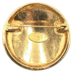 Chanel Vintage Quilted CC Logo Gold Metal Brooch — view 2