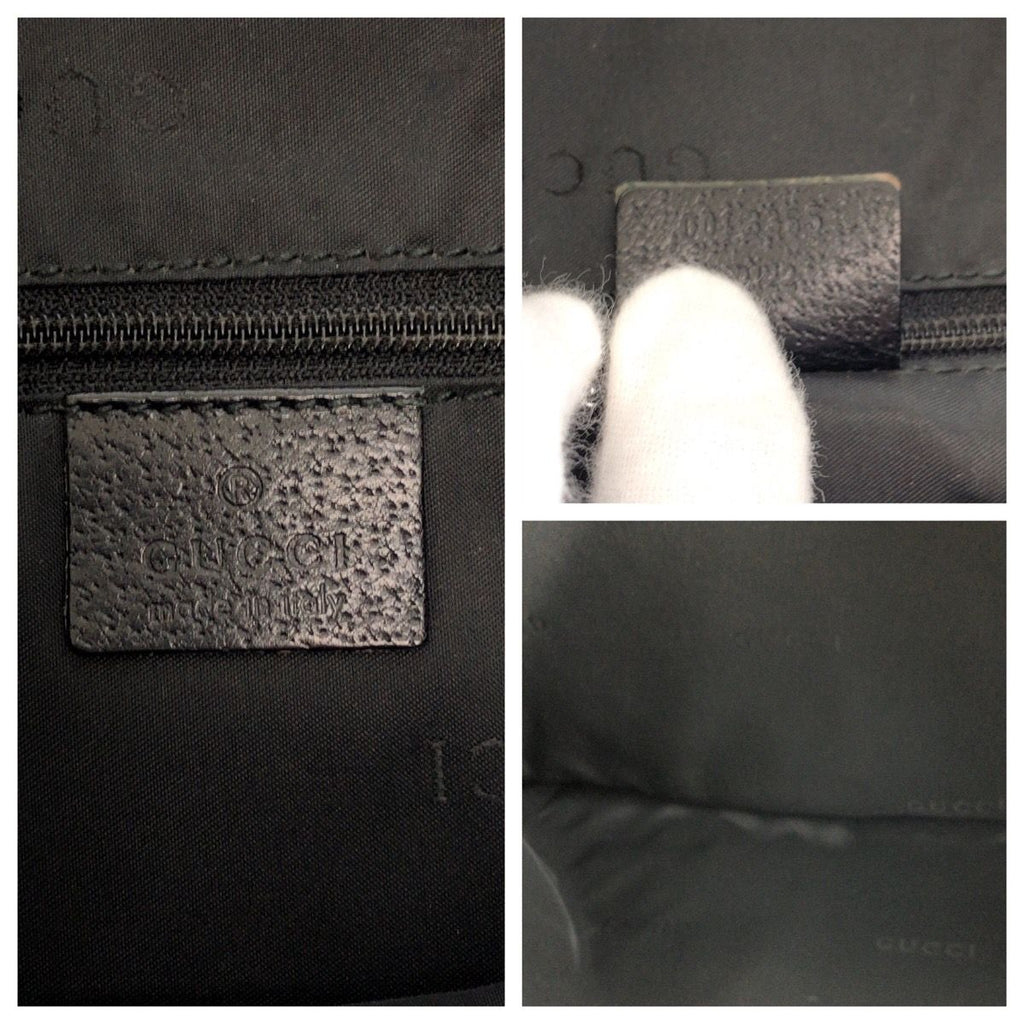 Gucci Jackie Black Silver Nylon 001 Shoulder — view 4