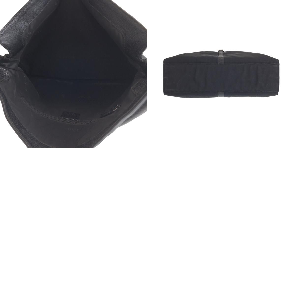 Gucci Jackie Black Silver Nylon 001 Shoulder — view 9
