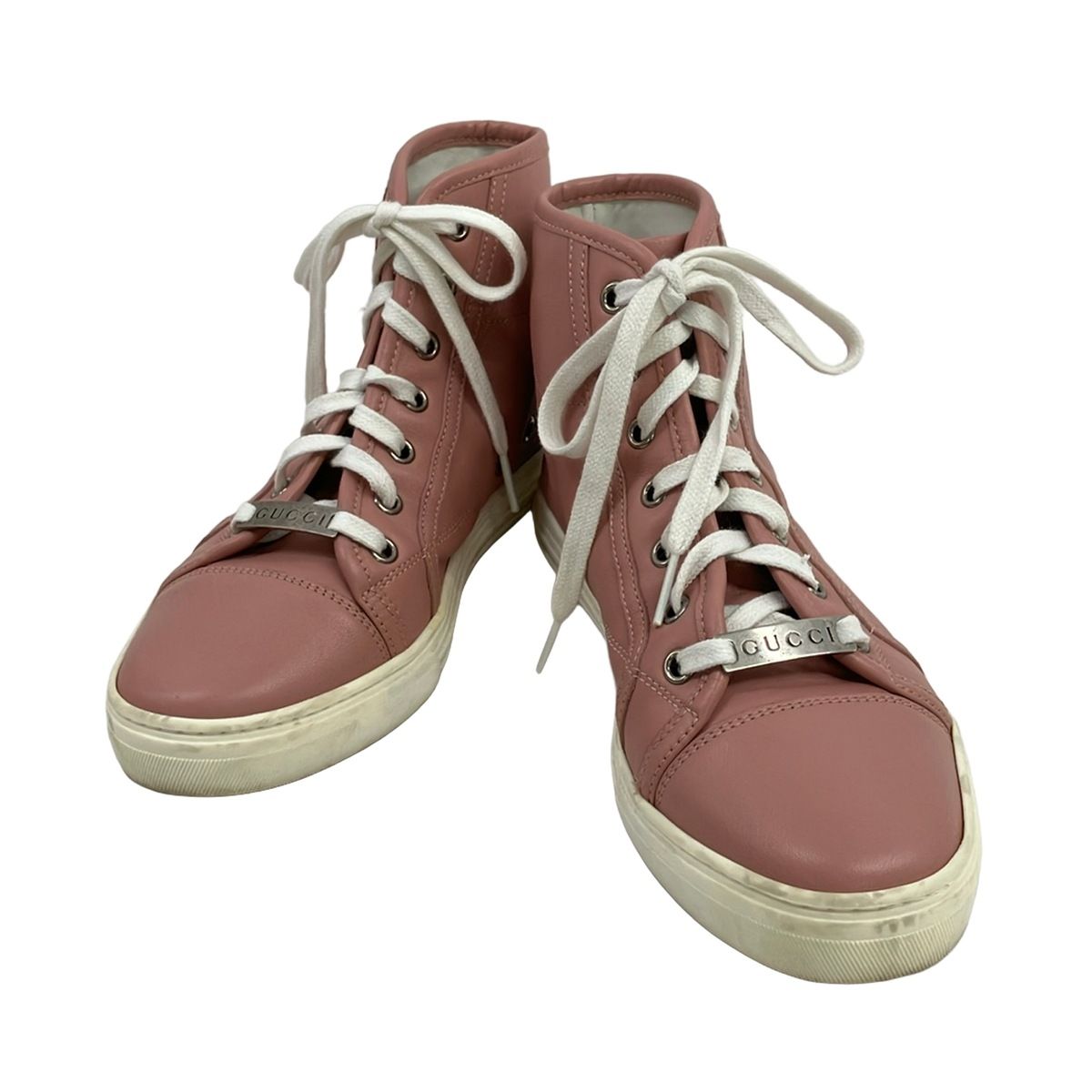 Gucci Sneakers 35 Pink High Cut Leather — view 2