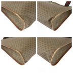Gucci Vintage Sherry Line Micro GG Brown Supreme Canvas Leather Tote Shoulder — view 3