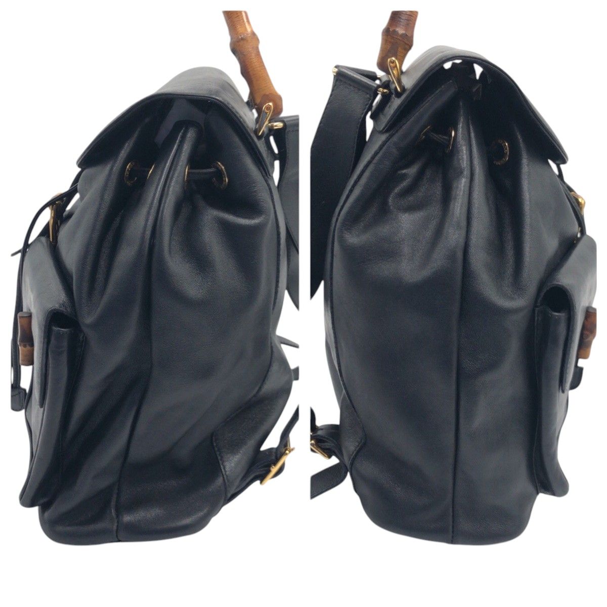 Gucci Bamboo Black Leather 003 Backpack — view 8