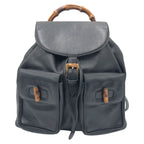 Gucci Bamboo Black Leather 003 Backpack