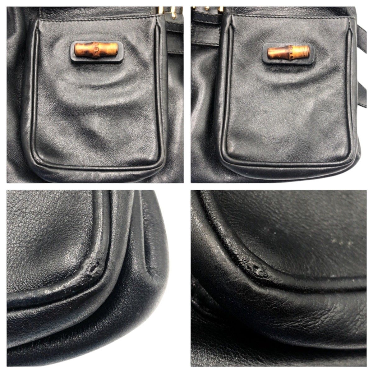 Gucci Bamboo Black Leather 003 Backpack — view 5