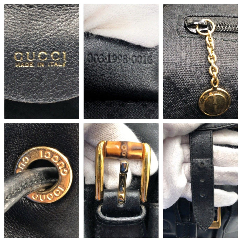 Gucci Bamboo Black Leather 003 Backpack — view 4