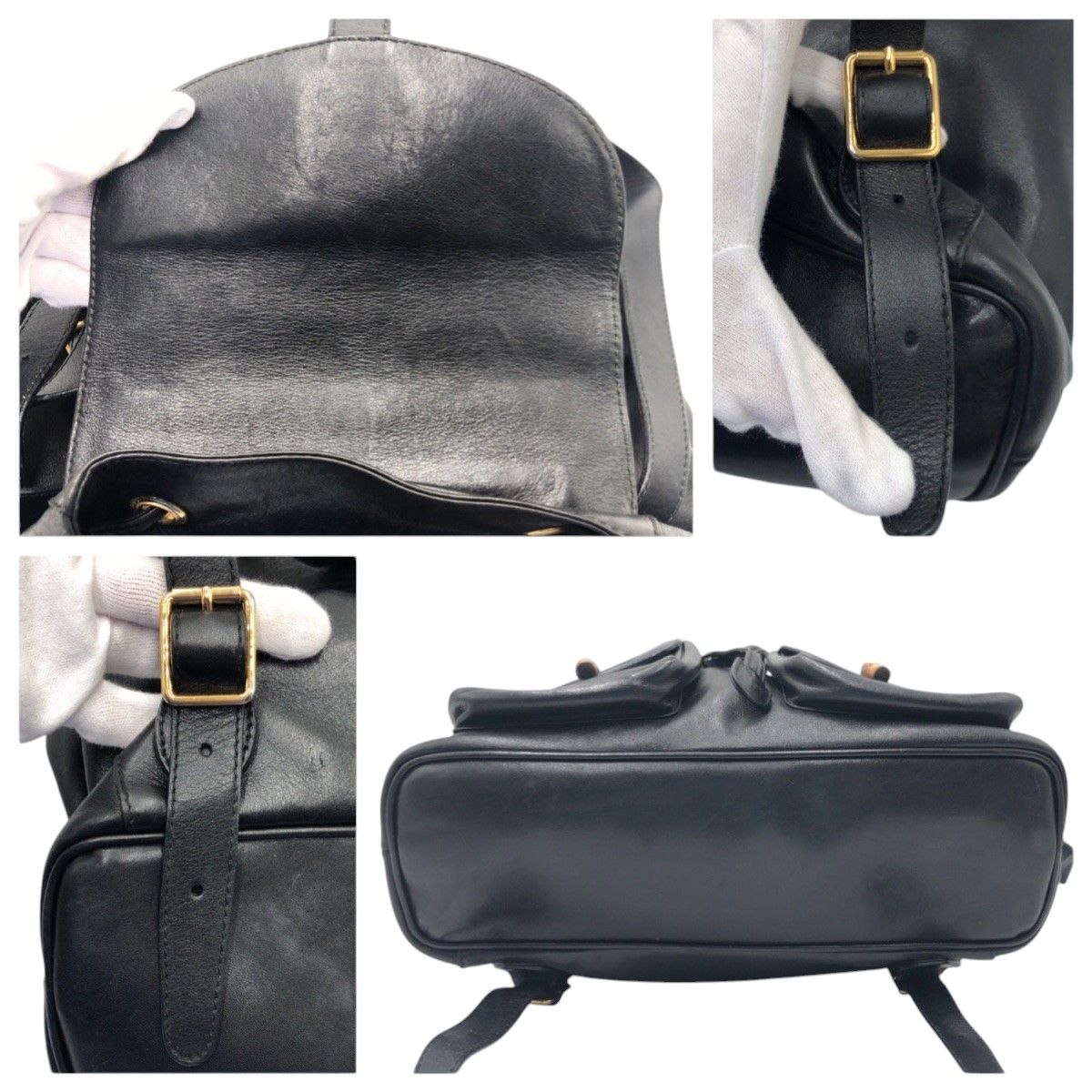 Gucci Bamboo Black Leather 003 Backpack — view 6