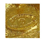 Chanel Vintage CC Logo Gold Black Plated Earrings — view 3