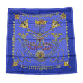 Hermes Carre 90 Scarf Desert Silk 100% Multicolor Blue