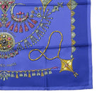 Hermes Carre 90 Scarf Desert Silk 100% Multicolor Blue — view 5
