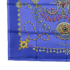Hermes Carre 90 Scarf Desert Silk 100% Multicolor Blue — view 4