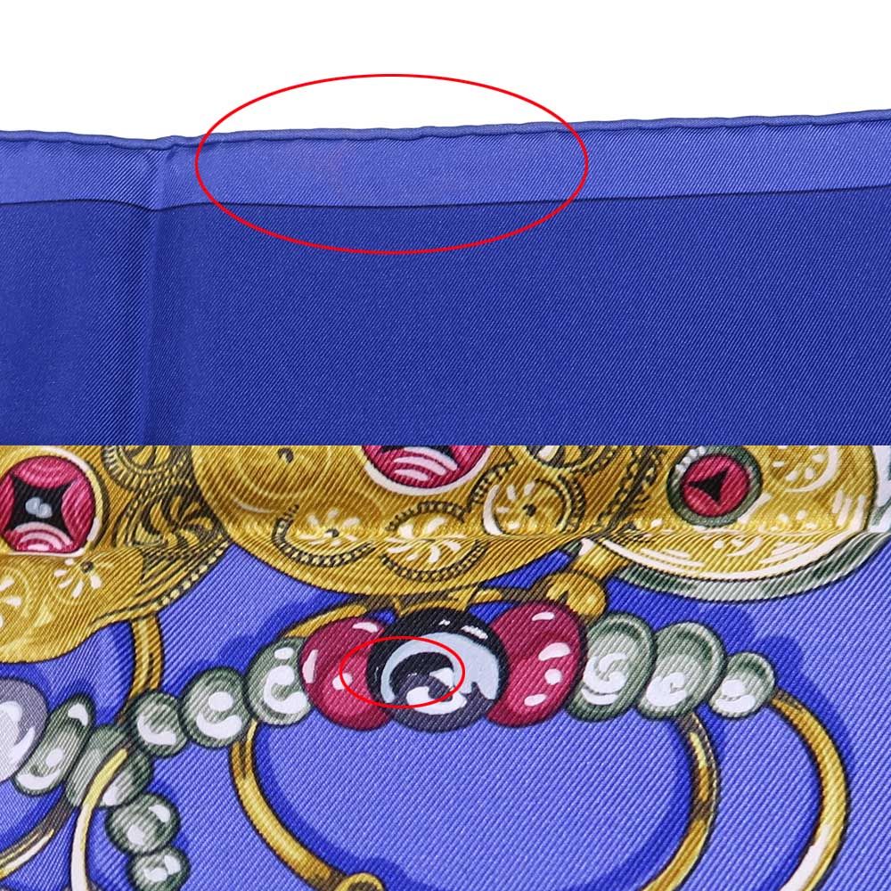 Hermes Carre 90 Scarf Desert Silk 100% Multicolor Blue — view 8