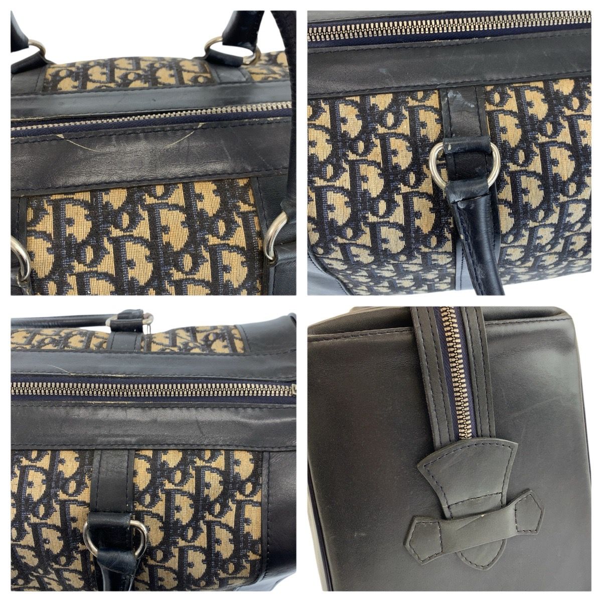 Dior Vintage Trotter Navy Silver Boston — view 4