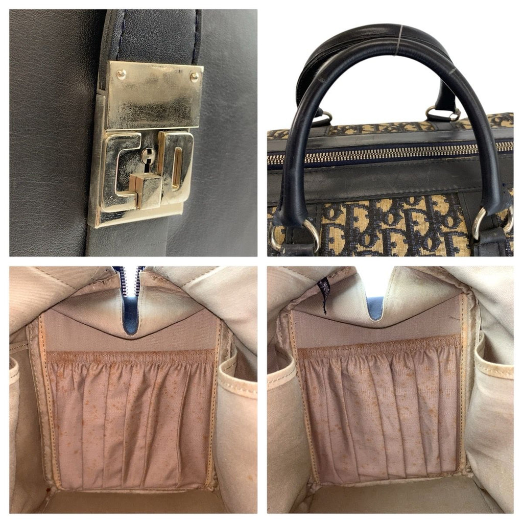 Dior Vintage Trotter Navy Silver Boston — view 5