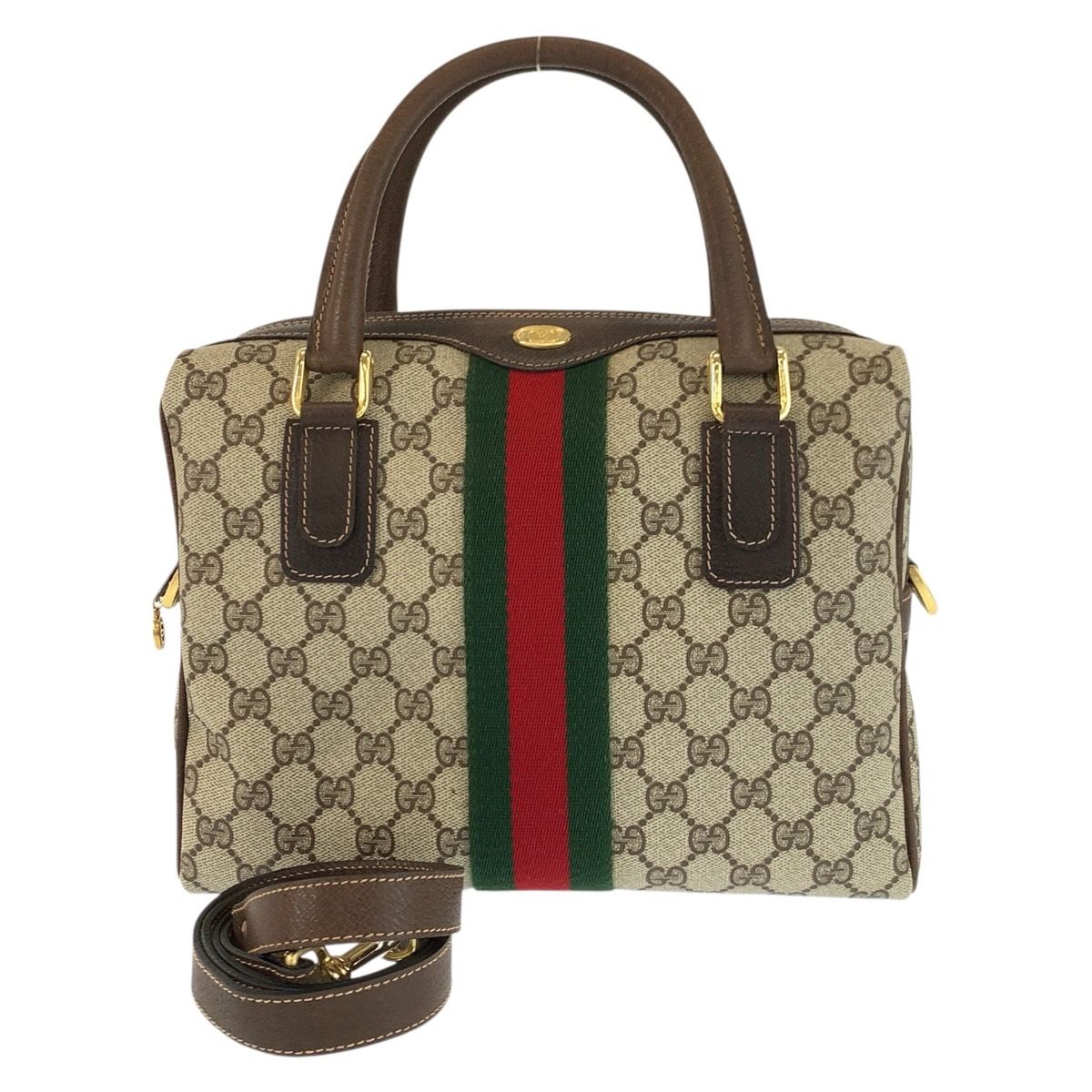 Gucci Vintage Sherry Line GG Supreme Canvas 2-Way Shoulder