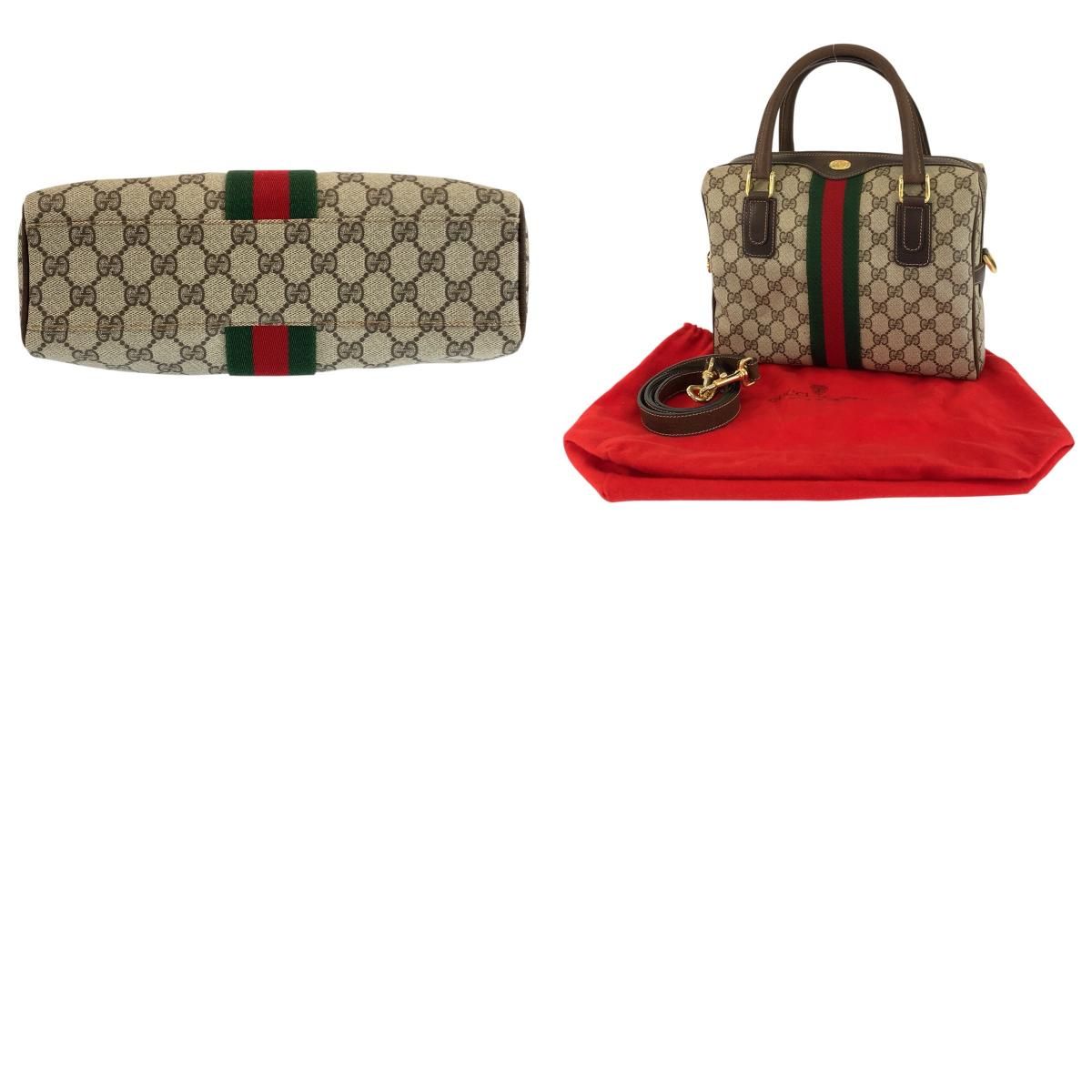 Gucci Vintage Sherry Line GG Supreme Canvas 2-Way Shoulder — view 9